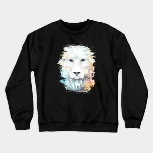 Lion Wild Animal Nature Watercolor Art Painting Crewneck Sweatshirt